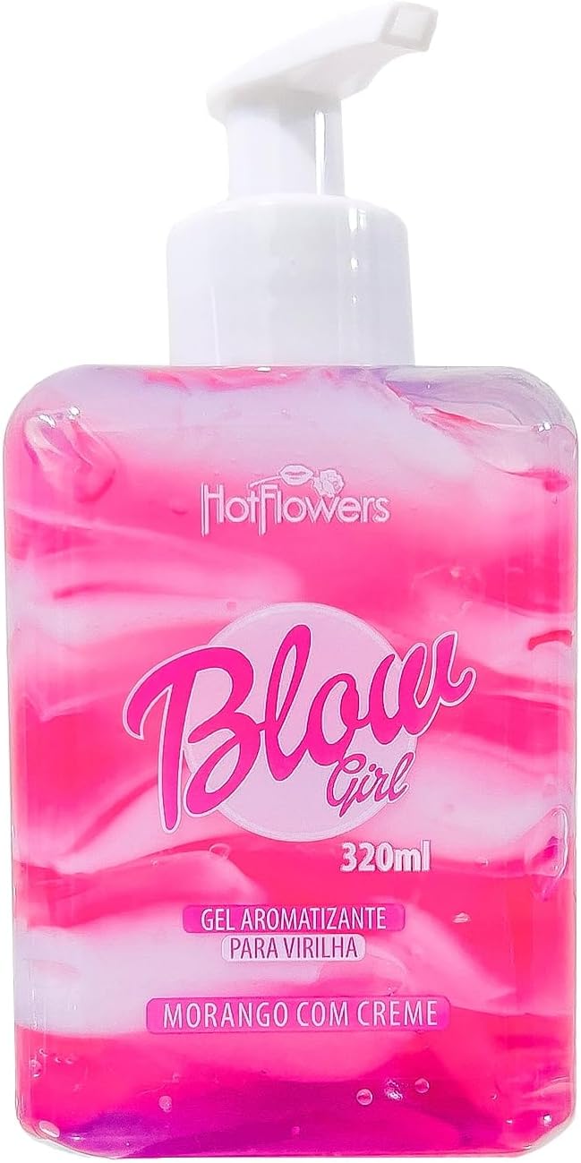 Blow Girl Hidratante Aveludado Beijável para Região Pélvica e Virilha Morango com Creme 320ml